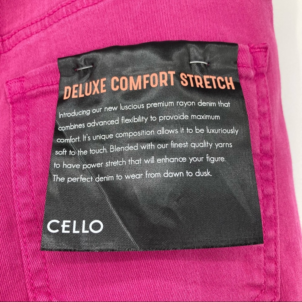 ❤️‍🔥 (5/20) NWT Cello High Rose Crop Skinny Pink Jeans Size 5 - Picture 7 of 13